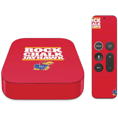 University of Kansas Rock Chalk Jayhawk Apple TV Skin